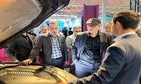 بازدید معاون وزیر صمت از خودروهای وارداتی برقی و تجاری در سومین نمایشگاه تحول صنعت خودرو 