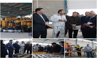 بازدید دکتر مصری و مهندس باقرخانی از روان صنعت کانیار؛ حمایت از تولید تخصصی و اشتغال‌زایی در کرمانشاه